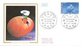 FDC 1985 CONSEIL DE L'EUROPE - 1980-1989