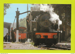 TRAIN Touristique Des Cévennes Locomotive Vapeur 030T 8158 Fait De L'eau La Bambouseraie Entre St Jean Du Gard Et Anduze - Anduze