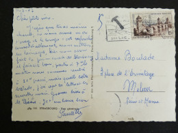 GERARDMER - VOSGES - FLAMME SUR YT 1039 PONT VALENTRE CAHORS LOT - STRASBOURG BAS RHIN VUE GENERALE CATHEDRALE - Mechanical Postmarks (Advertisement)