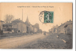 CPA 52 Longeville Sur La Laine Grande Rue Et Place De L'église - Other & Unclassified