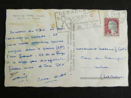 GERARDMER - VOSGES - FLAMME SUR MARIANNE DECARIS - VITTEL LE TIR AUX PIGEONS - Maschinenstempel (Werbestempel)