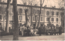 FR66 PERPIGNAN - Fau - Hôpital Militaire - Cours Des Malades - Animée - Belle - Perpignan