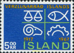 101195 MNH ISLANDIA 1967 50 ANIVERSARIO DE LA CAMARA DE COMERCIO - Verzamelingen & Reeksen