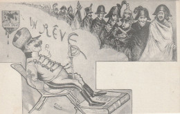 CPA Caricature Satirique Politique DREYFUS Juif Judaica S'assoie Sue Le Code "un Rêve" Illustrateur Italien ENZO - Personaggi