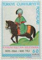 120321 MNH TURQUIA 1966 4 CENTENARIO DE LA MUERTE DEL SULTAN SULEYMAN II - ...-1858 Vorphilatelie