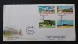 Taiwan Chine China 2013 FDC Voyagé Pistes Cyclables Vélo Cyclisme Bike Paths Bicycle Cycling Postally Used FDC - Radsport