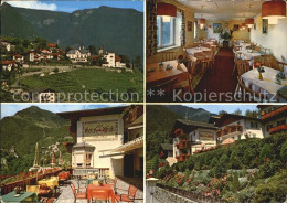 72463375 Dorf Tirol Teilansicht Pension Garni Herzguetl Gaststube Terrasse Firen - Sonstige & Ohne Zuordnung