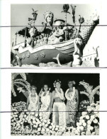 6 PHOTOGRAPHIES . NICE , Carnaval , Char, Corso , Reine, LOS TREICULTURE ? Départ Pour La Lune . Comite Des Fêtes NICE - Lugares