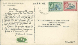 ILES SALOMON CARTE IONYL 3d  POUR ARLES ( BOUCHES DU RHONE ) DE 1955  LETTRE COVER - Salomonen (...-1978)