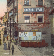 Superrar Litho Ingolstadt Ludwigstraße Cafe Ludwig Um 1910 Feldpost 21.7.1941 HK Stempel - Ingolstadt