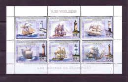 CONGO 2006 7 BLOCS PHARES ET VOILIERS YVERT N° NEUF MNH** - Lighthouses