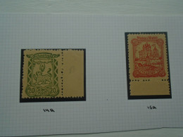 1942 PLESKAU - GERMAN OCCUPATION OF RUSSIA STAMPS 14A & 15A - Nuevos