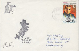 British Antarctic Territory (BAT Signature ) Brabant Island Ca 12 FEB 198- (59969) - Storia Postale