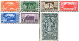 217092 HINGED ITALIA 1929 ANIVERSARIO DE LA FUNDACION DE LA ABADIA MONTE CASINO - 1. ...-1850 Vorphilatelie