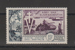 Cote Des Somalis 1954 Anniversaire Libération PA 24, 1 Val ** MNH - Nuevos