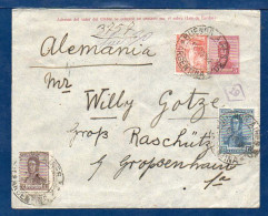 Argentina To Germany, 1922, Uprated Postal Stationery   (053) - Cartas & Documentos