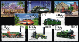 Malediven 3269-3276 Postfrisch Lokomotiven Eisenbahn #NO811 - Maldives (1965-...)