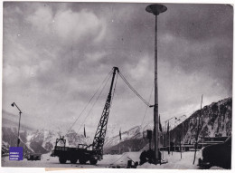Courchevel Station La Mieux éclairée Du Monde - Photo Presse 18x13cm 1962 De Ski Alpin Sports D'hiver Savoie C13-4 - Sports