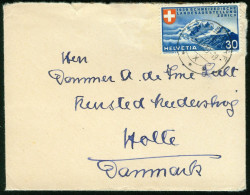 Br Switzerland, Davos 1939 Cover > Denmark (MiNr 337) #bel-1077 - Covers & Documents