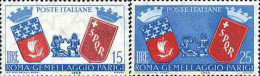 130532 MNH ITALIA 1959 HERMANAMIENTO DE ROMA Y PARIS - 1. ...-1850 Vorphilatelie