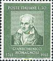 130555 MNH ITALIA 1961 BICENTENARIO DEL NACIMIENTO DE GIAN DOMENICO ROMAGNOSI - 1. ...-1850 Prefilatelia