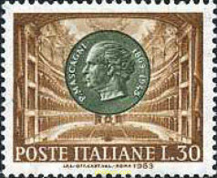 134749 MNH ITALIA 1963 CENTENARIO DEL NACIMIENTO DE PIETRO MASCAGNI - ...-1850 Préphilatélie