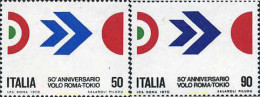 130780 MNH ITALIA 1970 50 ANIVERSARIO DEL VUELO ROMA-TOKIO - ...-1850 Préphilatélie