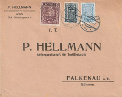 Autriche Lettre Wien Pour La Bohême 1923 - Brieven En Documenten