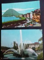 LOTTO 2 CARTOLINE SVIZZERA TICINO LUGANO SUISS Postcards Schweizerisch Ansichtskarten - Lugano