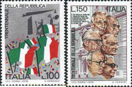 131246 MNH ITALIA 1976 30 ANIVERSARIO DE LA REPUBLICA - ...-1850 Voorfilatelie