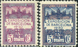 131223 MNH ESPAÑA. Barcelona 1930 EXPOSICION FILATELICA EN BARCELONA 1930 - Barcelona