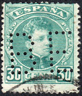 Madrid - Perforado - Edi O 249 - "BE" (Banco) - Used Stamps