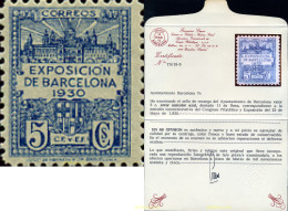 316895 MNH ESPAÑA. Barcelona 1930 EXPOSICION FILATELICA EN BARCELONA 1930 - Barcelona