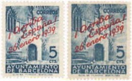 131263 MNH ESPAÑA. Barcelona 1939 CONNMEMORACION DE LA LIBERACION DE BARCELONA - Barcelona