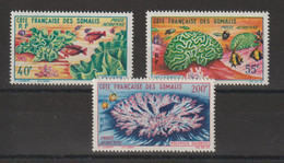 Cote Des Somalis 1963 Faune Corallienne PA 34-36, 3 Val ** MNH - Neufs