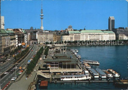 72462324 Hamburg Jungfernstieg Mit Verkehrspavillon Hamburg - Autres & Non Classés