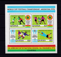 GHANA 1978 BLOC N°76 NEUF** FOOTBALL - Ghana (1957-...)