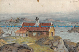 R127140 Old Postcard House Near The Sea. Fra Karmoen - World