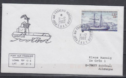 TAAF Navy Ship L'Aventure Cover  Ca Port-aux-Français 11.12.2002 (59973) - Polareshiffe & Eisbrecher