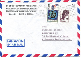 Senegal Air Mail Cover Sent To Germany DDR Dakar 27-6-1987 - Sénégal (1960-...)