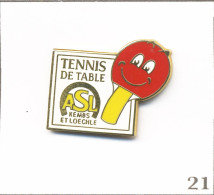 Pin's Sport - Tennis De Table / Club De Kembs Et Loechle (68). Est. 1+1. Zamac Fin. T1007-21 - Tenis De Mesa