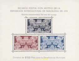131397 MNH ESPAÑA. Barcelona 1945 COMMEMORACION DEL CESE DEL RECARGO - Barcelone