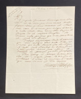 CHARLES X – Lettre Autographe Signée – Triomphe Pouvoir Royal - 1821 - Personaggi Storici