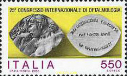 131514 MNH ITALIA 1986 25 CONGRESO INTERNACIONAL DE OFTALMOLOGIA - 1. ...-1850 Prefilatelia