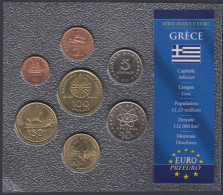 GRCX02 - GRECE - Set De 7 Monnaies - 1 à 100 Drachmes 2000 - Grecia