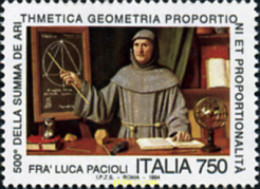 131659 MNH ITALIA 1994 500 ANIVERSARIO DE LA PUBLICACION DE LA OBRA DE FRERE LUCA PACIOLI - ...-1850 Préphilatélie