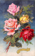 R127191 Greetings. Bonne Annee. Roses - World