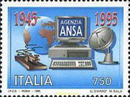 131719 MNH ITALIA 1995 50 ANIVERSARIO DE LA AGENCIA ANSA - 1. ...-1850 Prefilatelia