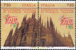 158436 MNH ITALIA 1996 ITALIA 98. EXPOSICION FILATELICA INTERNACIONAL - 1. ...-1850 Prephilately
