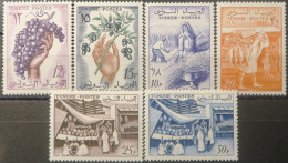 R2253/847 - TUNISIE - 1956/1957 - Divers - N°428 à 433 NEUFS* - Tunisia (1956-...)